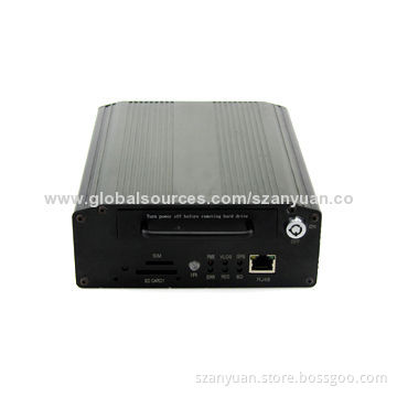 Mobile DVR, Supports GPS and 3G, both 2.5-inch HDD and 32G SD card storage, D1 high resolution